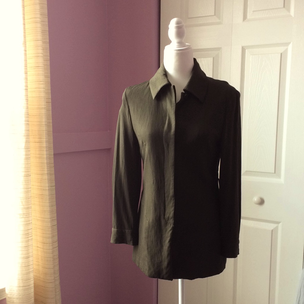 Mng Medium Size Button Down Jacket. Lined